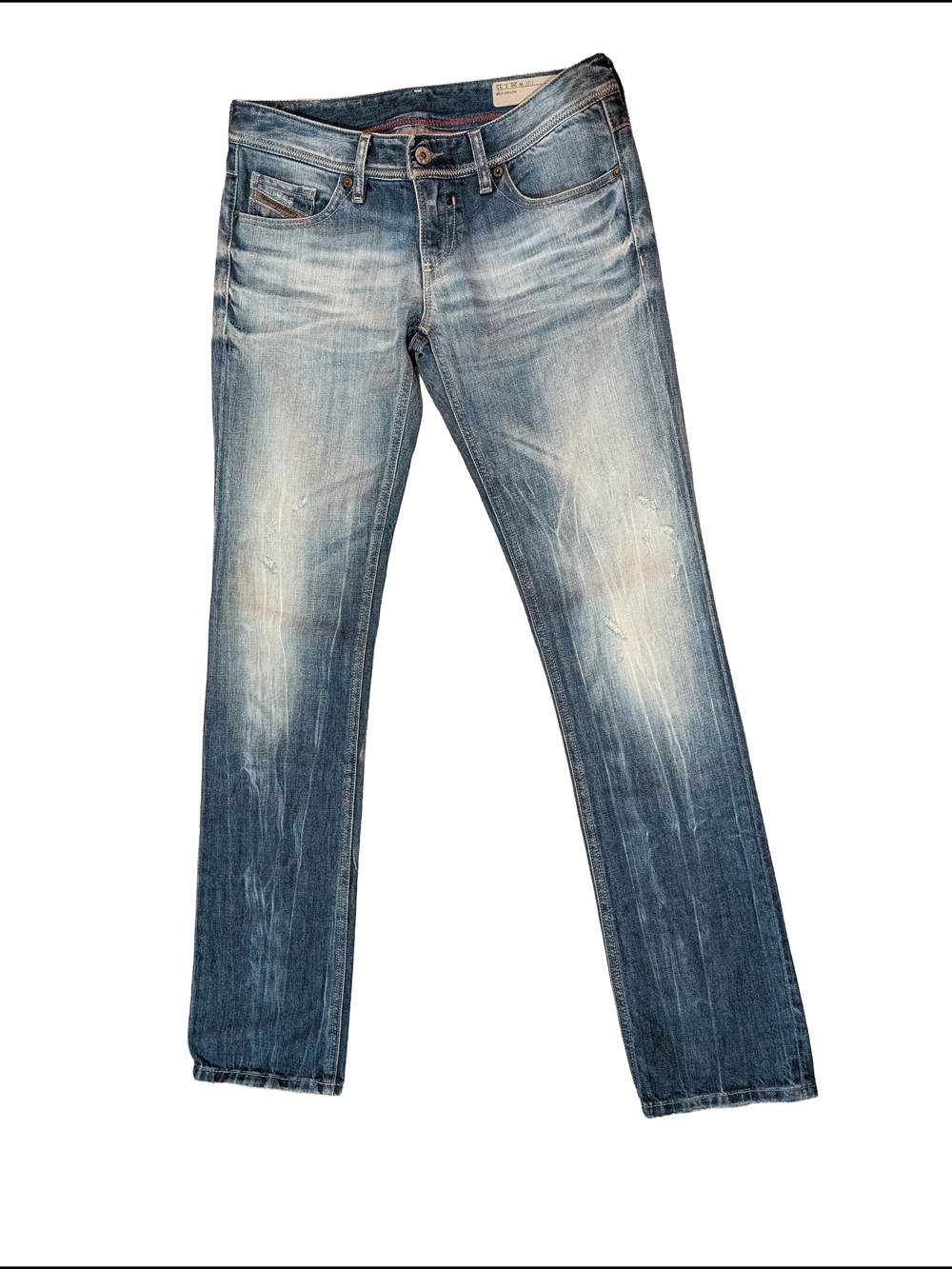 Diesel Women's Straight Jeans in Faded Blue